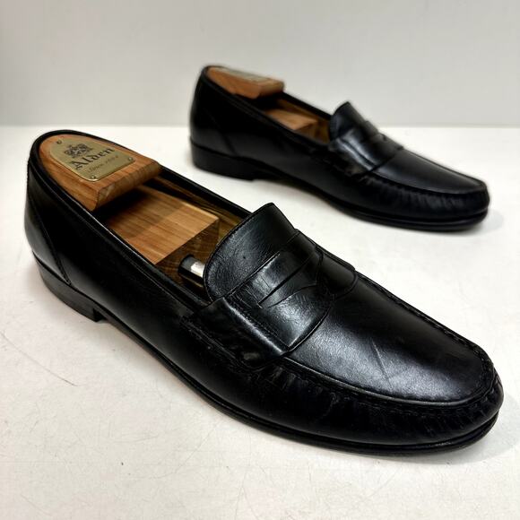 GOOD Cole Haan Pinch Penny Penny Loafer Black Made in Maine USA 10 Narrow - Picture 4 of 15